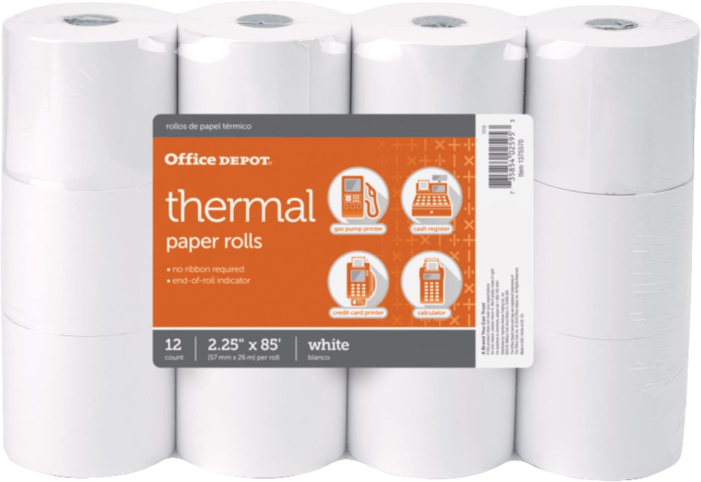 Office Depot Thermal Receipt Rolls - Smooth Transactions!