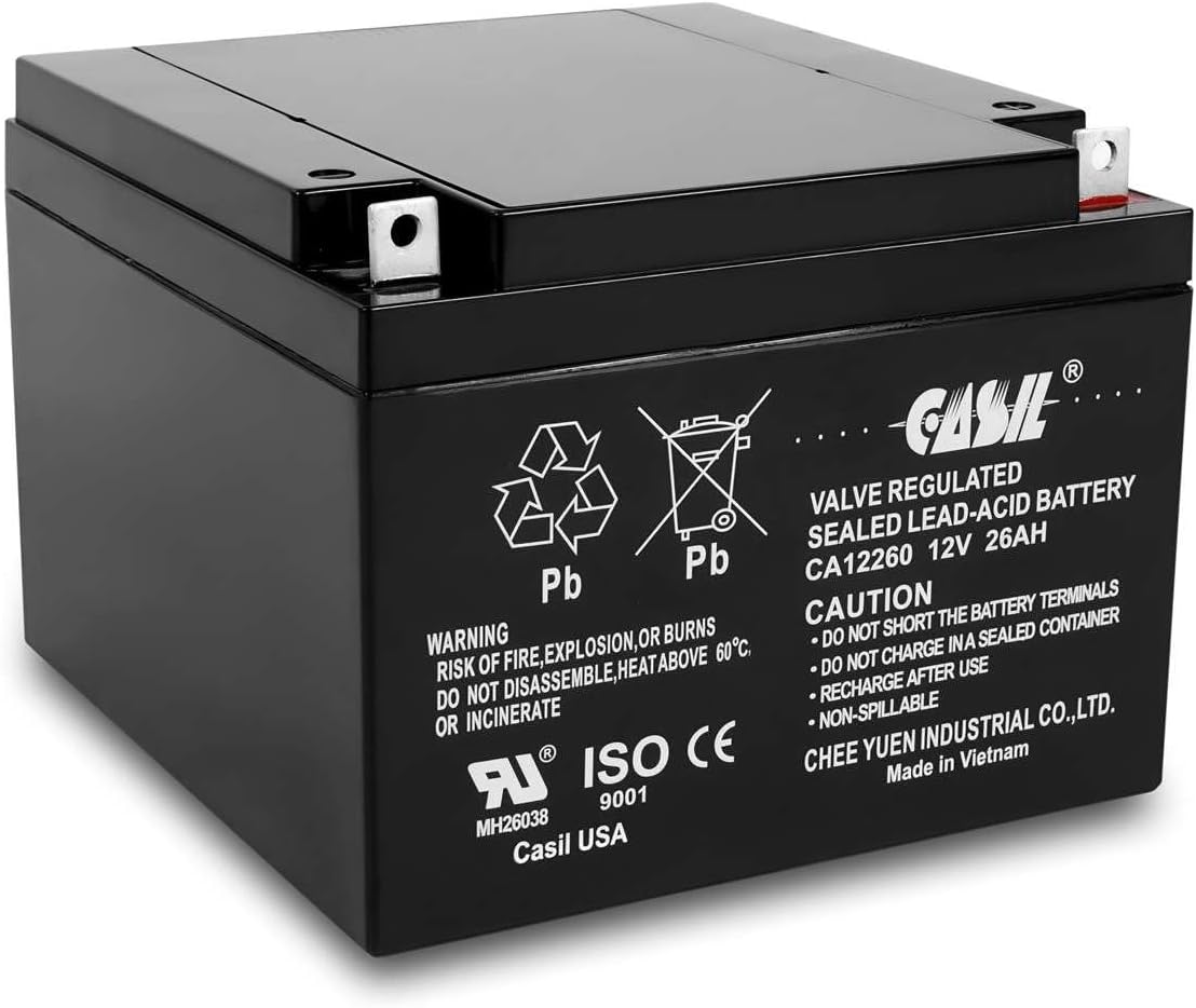 Casil 12V 26Ah Sealed Lead Acid Rechargeable Battery Review