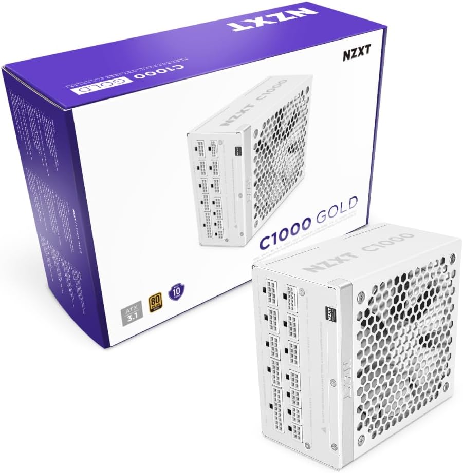 NZXT C1000 Gold Fully Modular Low-Noise PC Power Supply