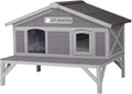 GUTINNEEN Outdoor Cat House for Winter Weatherproof Shelter