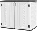 KINYING Outdoor Storage Shed - Durable Waterproof Garden Cabinet