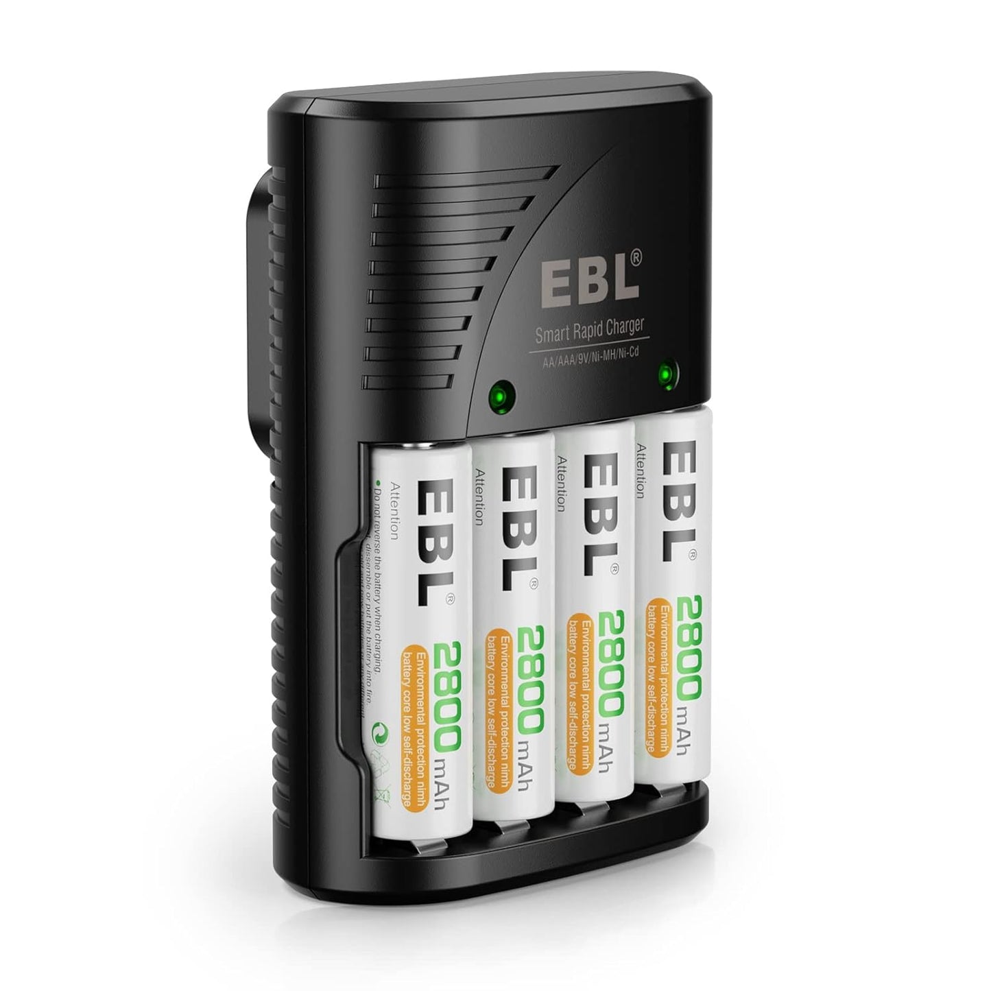 EBL Precharged AA 2800mAh Batteries + Charger