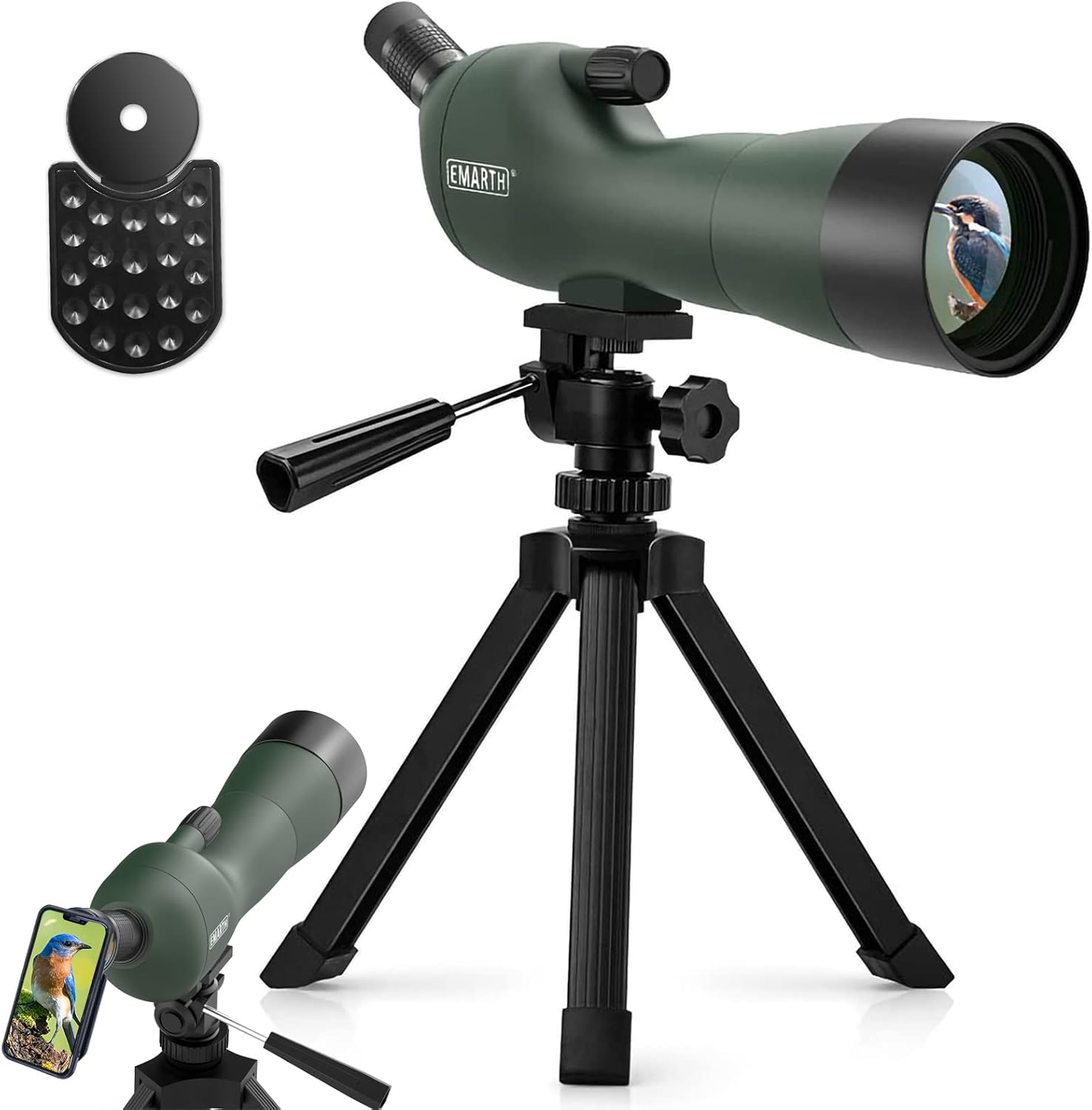 Emarth 20-60x60 Spotting Scope for Target Shooting & Birding
