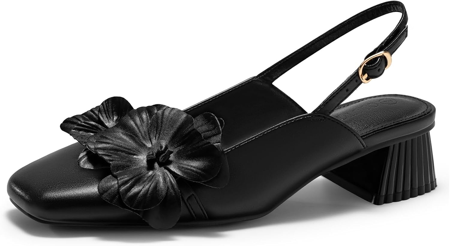 Coutgo Womens Slingback Chunky Heels for Stylish Comfort