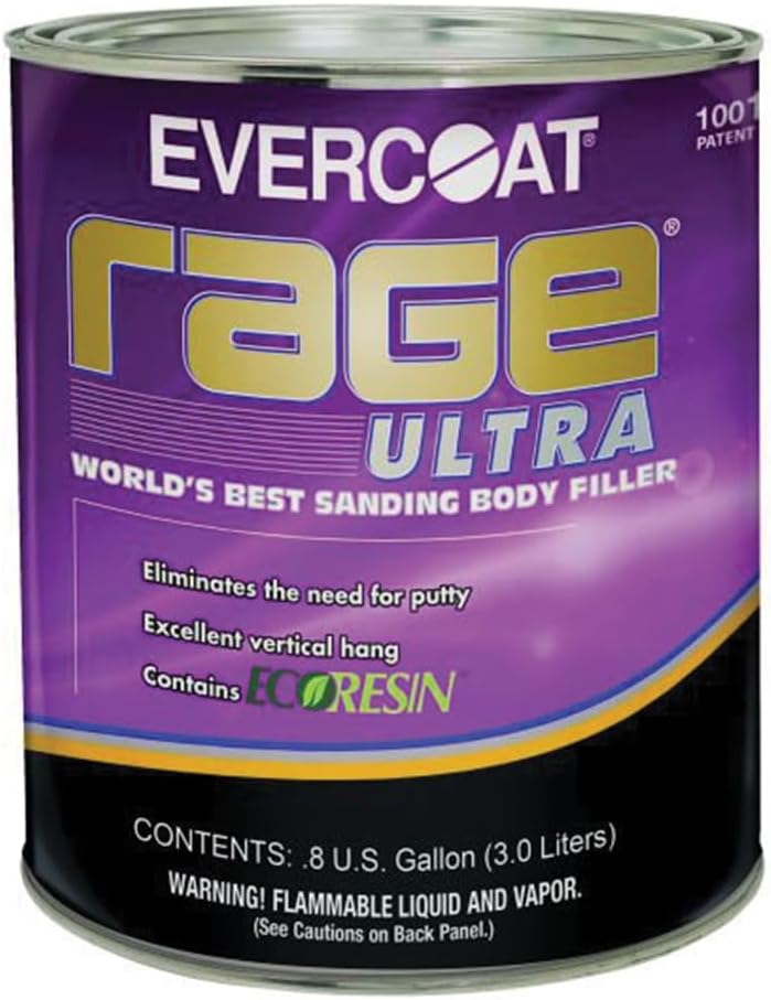 Evercoat Rage Ultra Sanding Body Filler for Steel and More