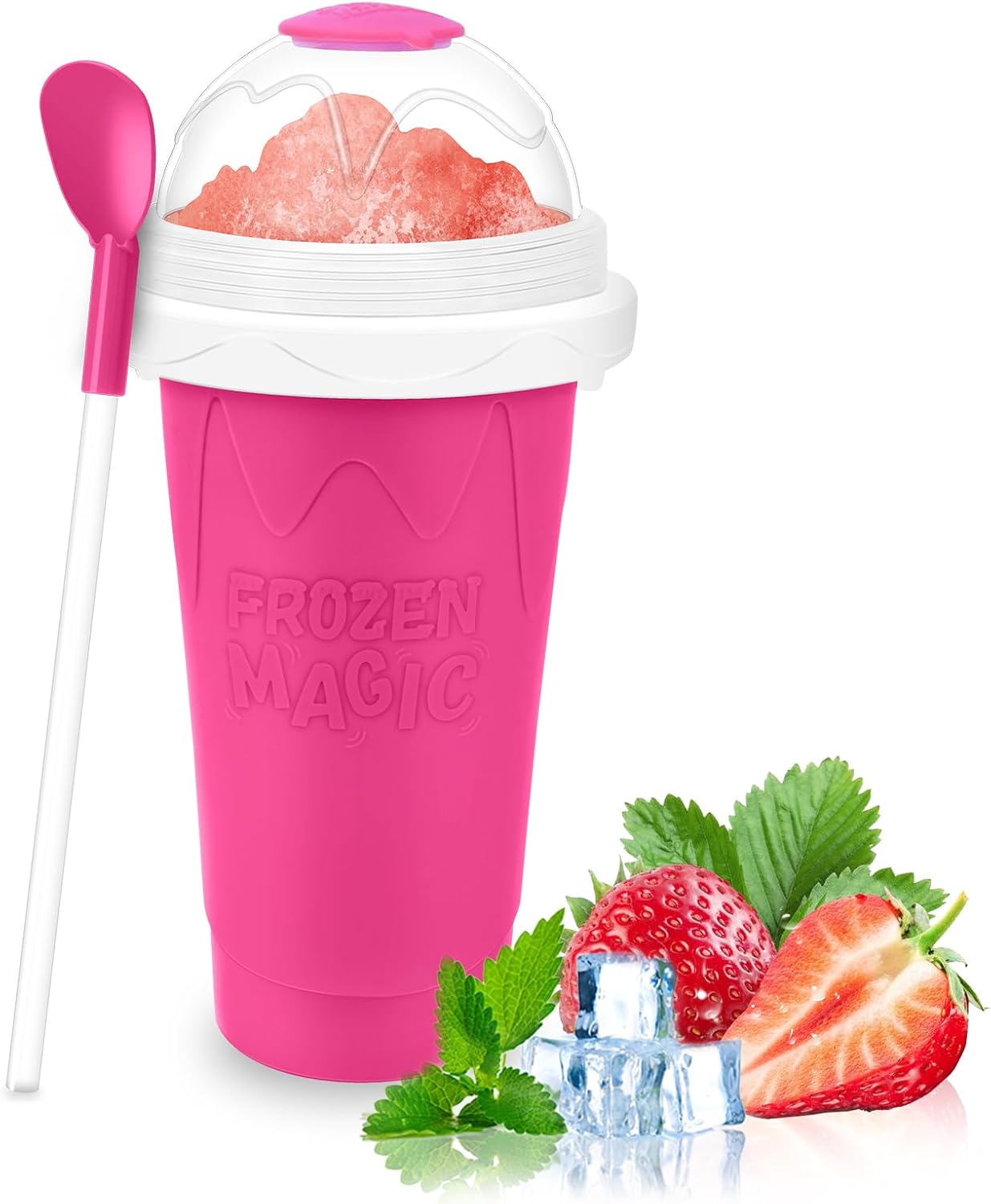 Double-Layer Squeeze Slushy Maker Cup - Great Gift!