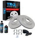 TRQ Front Performance Brake Pad & Rotor Kit - Direct Fit for Rogue