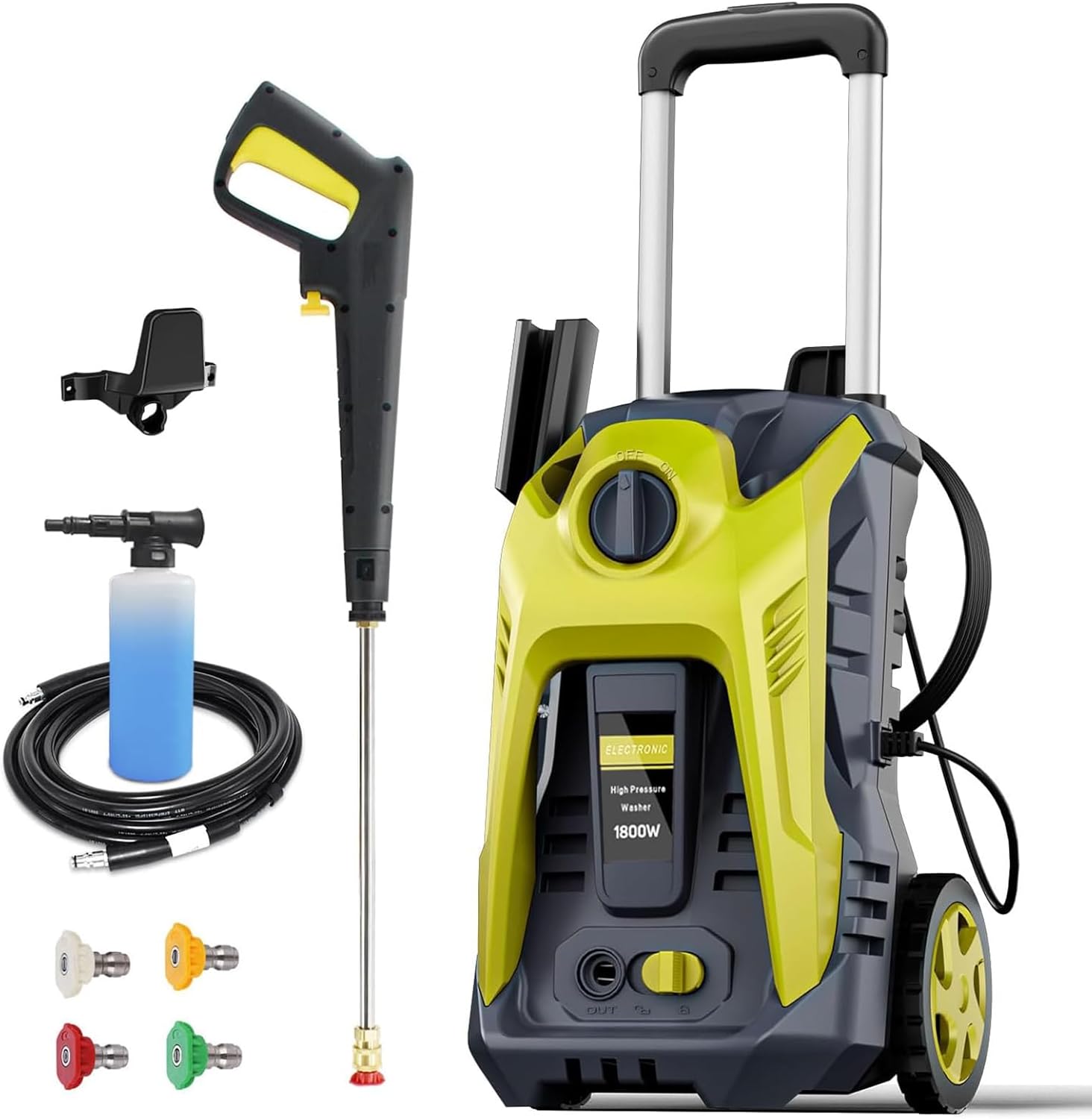 Powerful 4800PSI Electric Pressure Washer - Ultimate Cleaning Efficiency!