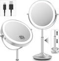 Makeup Mirror with Lights 1X/30X Magnifying - Rechargeable Desk Mirror