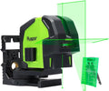 Laser Level with 2 Plumb Dots and Cross Line - Green Beam Precision