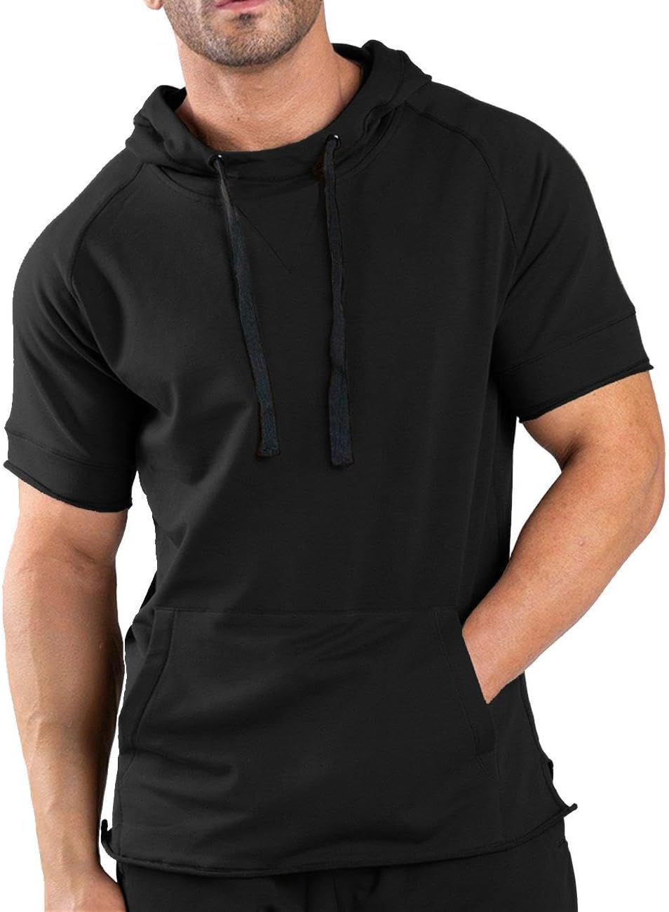 COOFANDY Muscle Fit Hooded Shirt