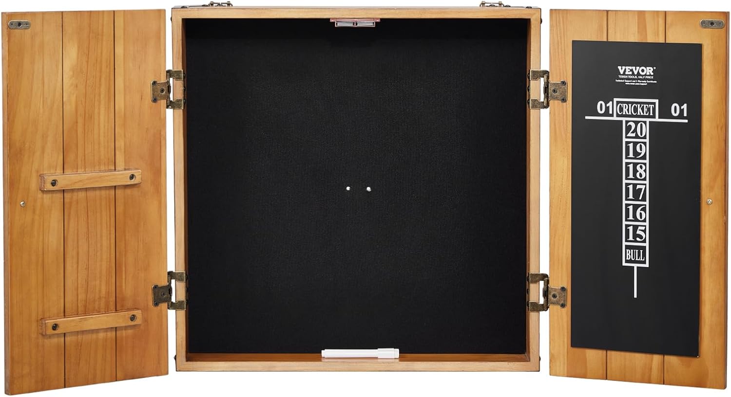 Official Size VEVOR Dart Board Cabinet Set for Cricket Games