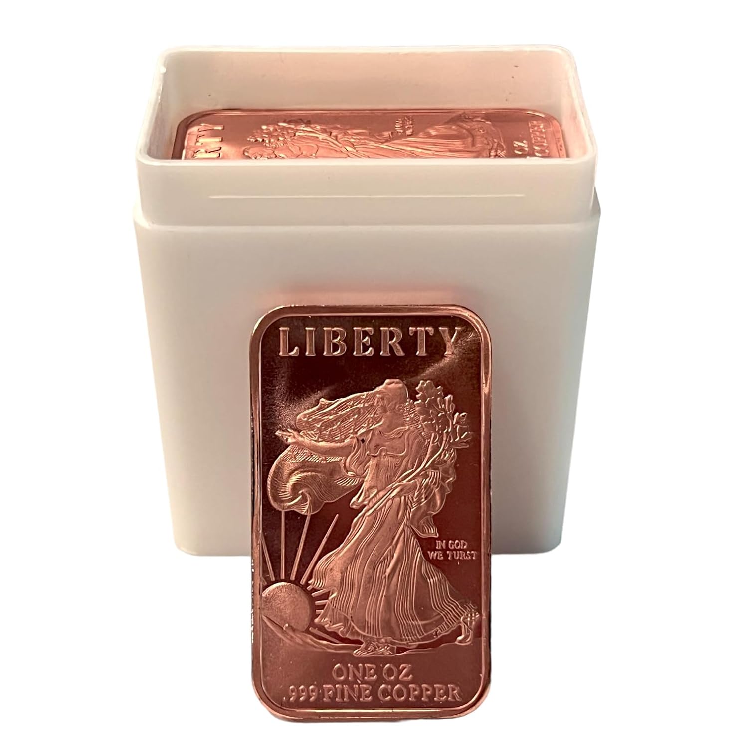One Ounce Walking Liberty Copper Bar - Exceptional Craftsmanship