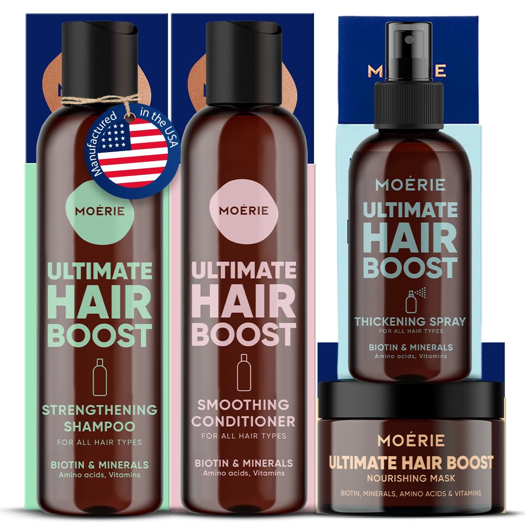 Moerie Shampoo and Conditioner Mega Pack for Thicker Hair