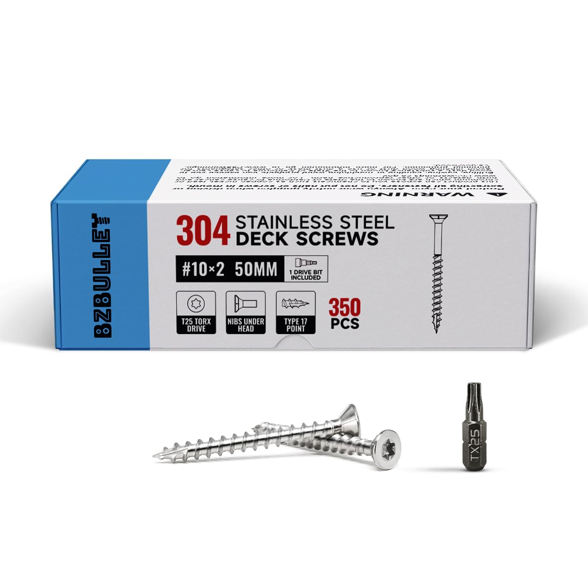 High Quality #10 X 2 Inch Stainless Steel Deck Screws for Wood