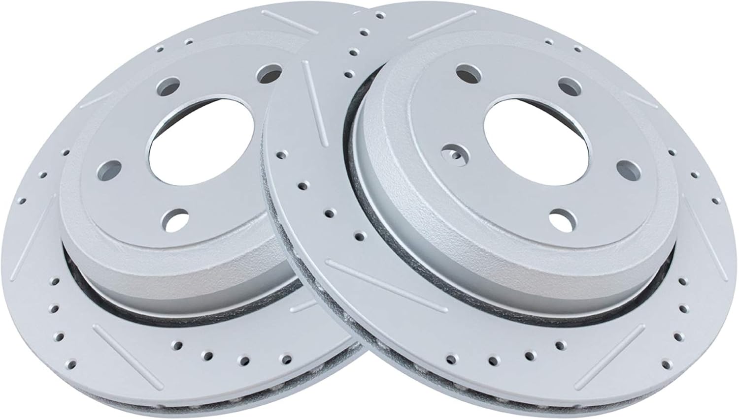 TRQ Rear Performance Brake Rotors Set for Dodge Durango & Jeep