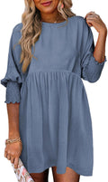 Dokotoo Womens Summer Tunic Dress Short Sleeve Babydoll - Flowy