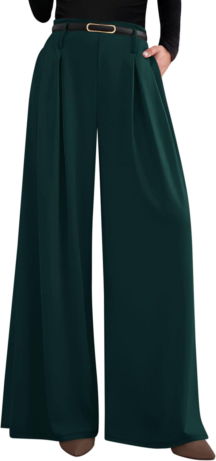 PRETTYGARDEN Womens Fall Wide Leg Trousers for Comfort