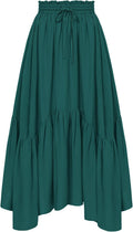Scarlet Darkness Maxi Skirt High Waist Renaissance Skirt - Flowy easy
