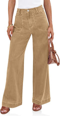 Cicy Bell Womens Wide Leg Jeans High Waisted Stretchy (Style R6YC)
