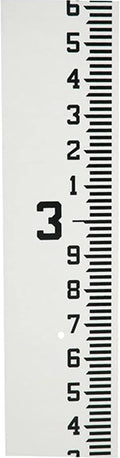 AdirPro 4in Wide Stream Gauge - Heavy Duty Water Depth Gauge