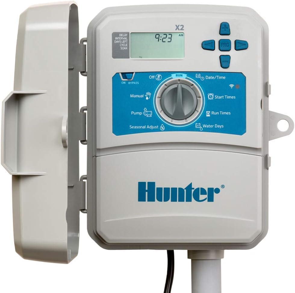 Hunter X2 4 Zone Sprinkler Controller for Smart Watering Needs