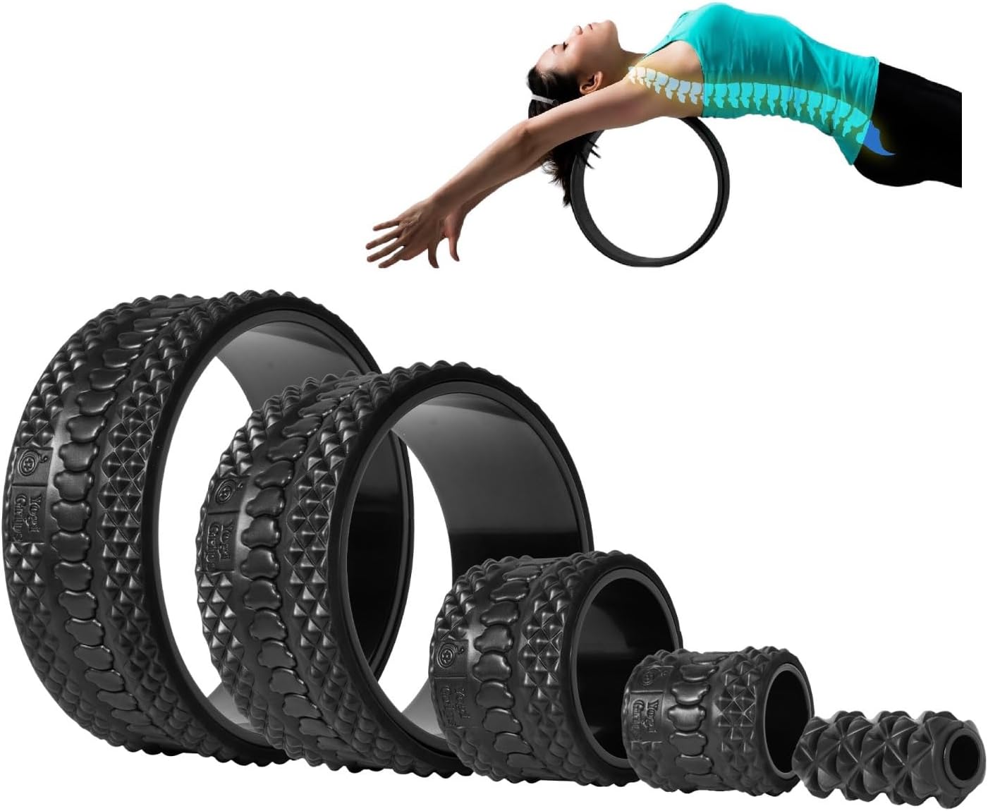 Foam Back Roller Wheel for Pain Relief and Muscle Recovery