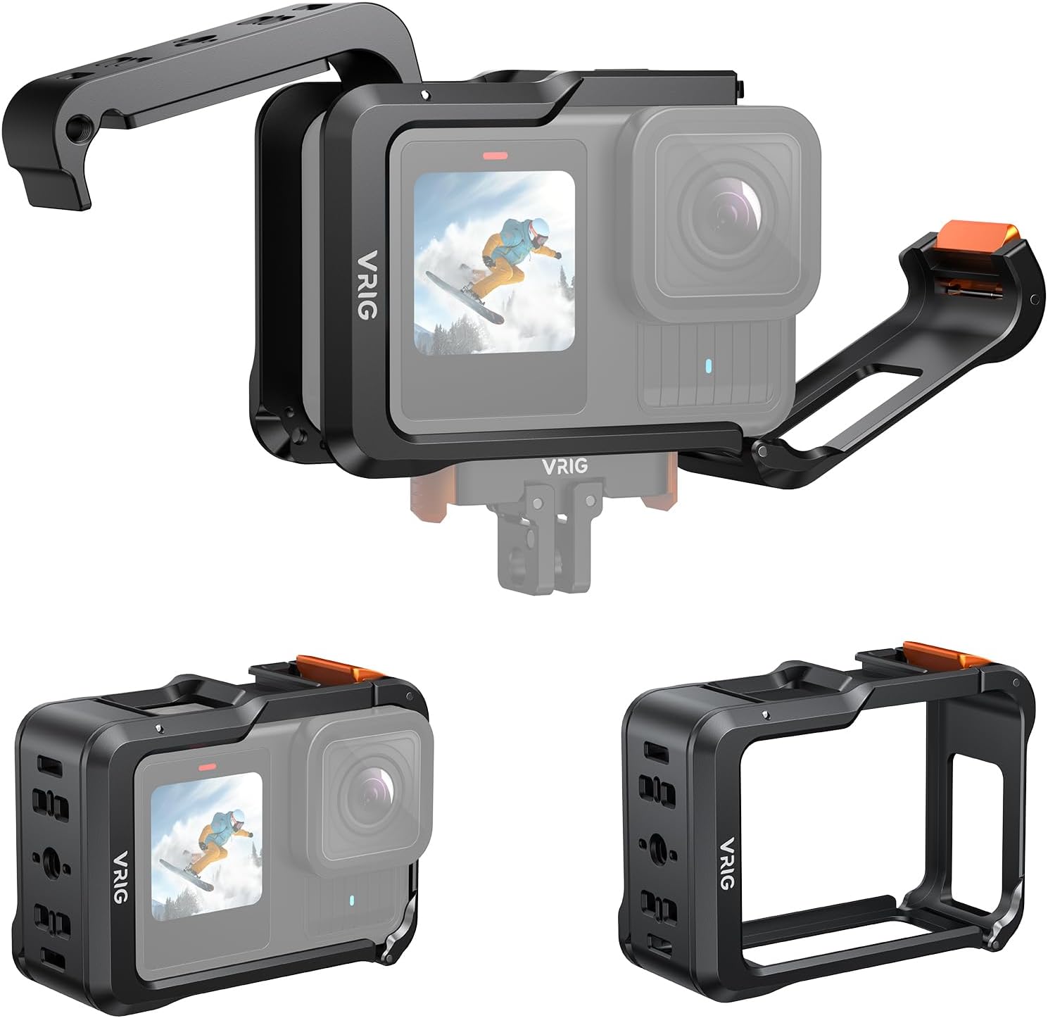 VRIG Aluminum Protective Case for Go Pro Hero 13 12 11 10 9