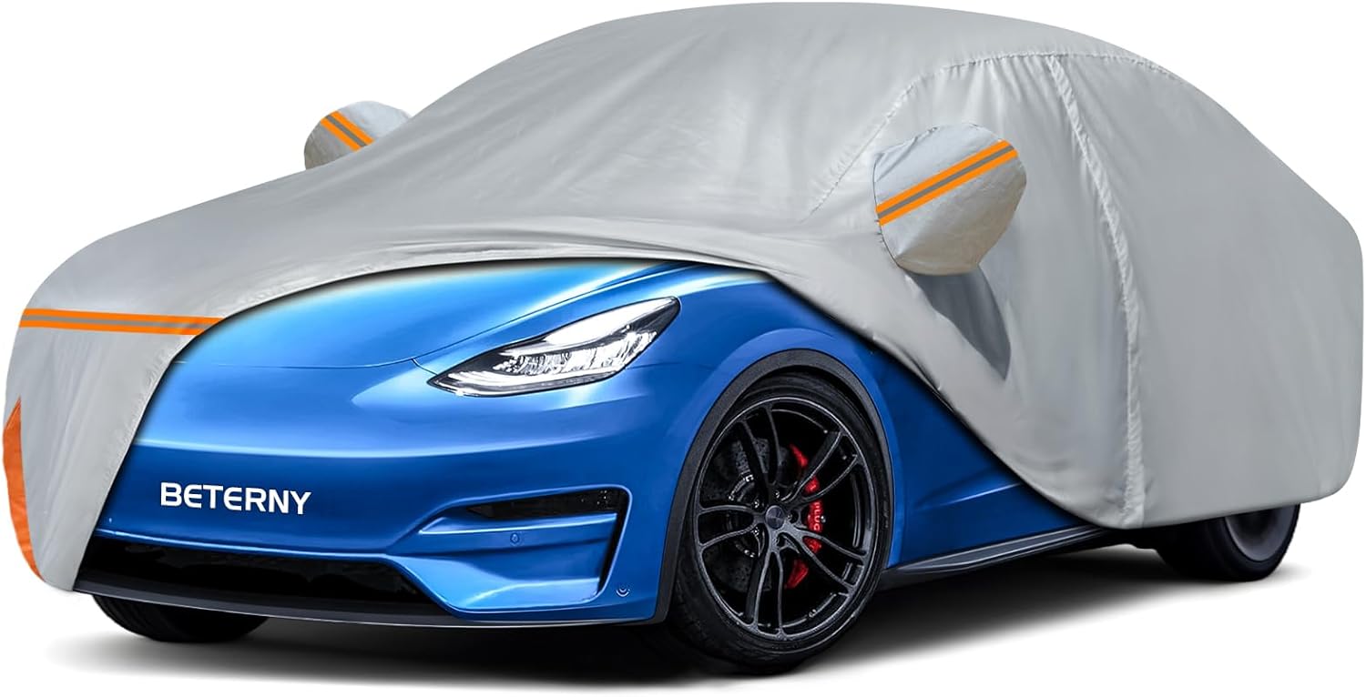 Custom-fit Waterproof Car Cover for 2020-2025 Tesla Model Y