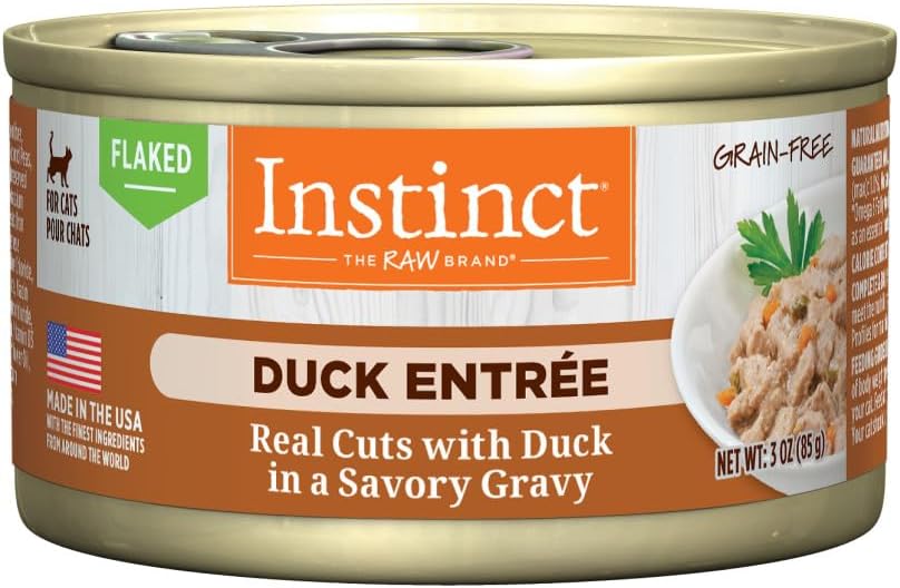 Instinct Flaked Entree Wet Canned Cat Food - Duck, 3 oz. Cans