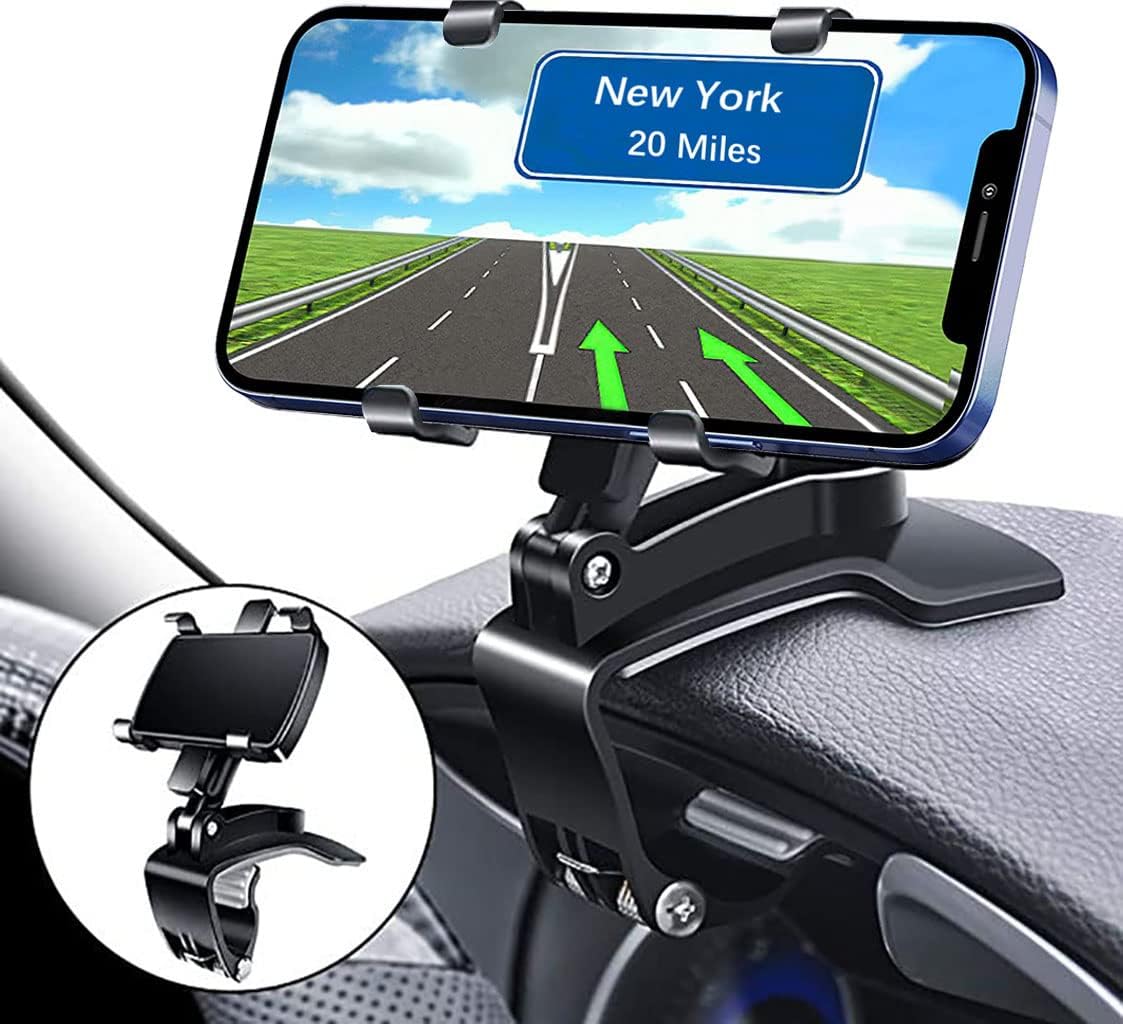 YAOKEEP Dashboard Phone Mount - Secure 360 Rotation