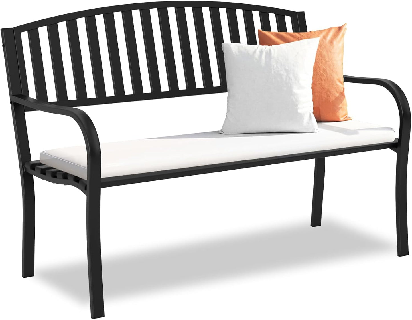 Outdoor Bench Garden Bench for Weatherproof Heavy-Duty Use