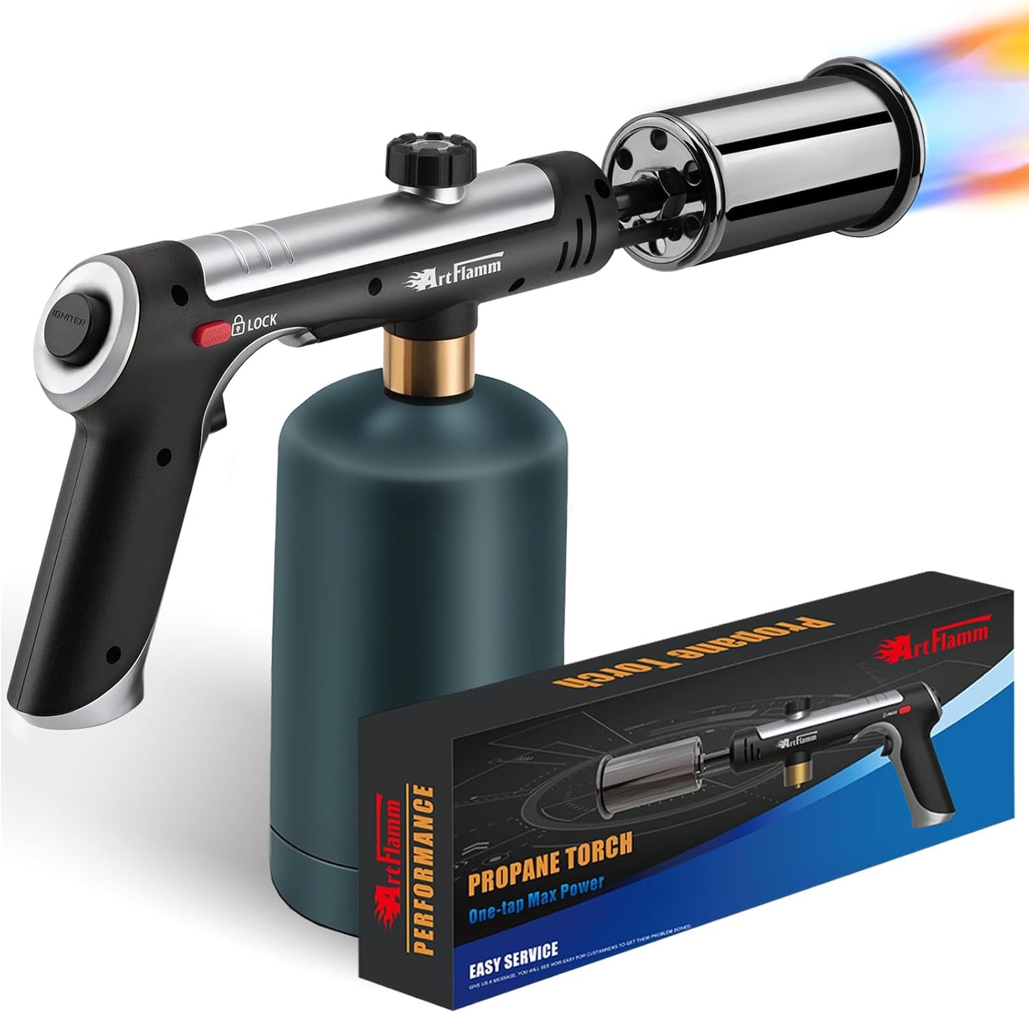 Powerful Propane Torch Gun for Cooking, BBQ, and Searing Steak
