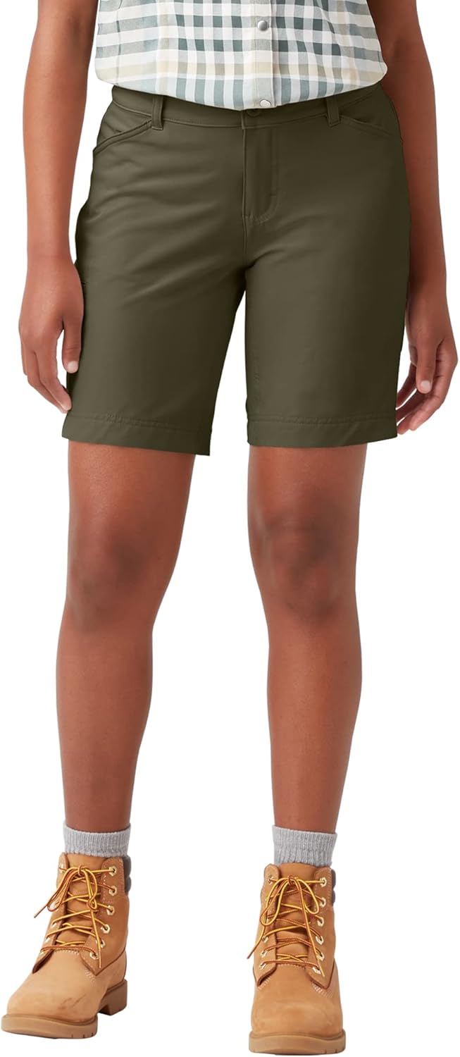 Dickies Women's Stretch Performance Short for Active Lifestyle