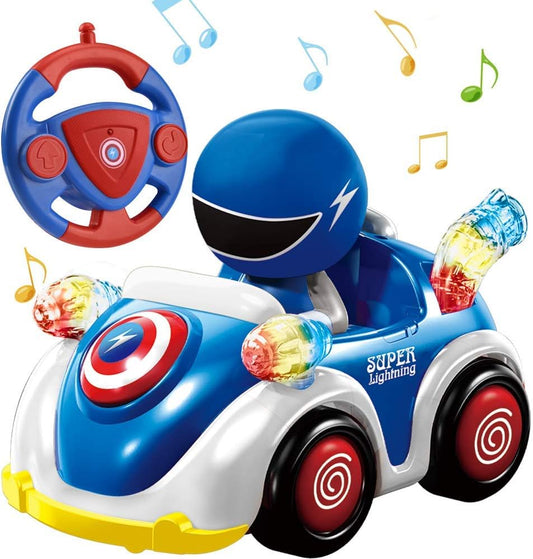 NQD RC Cartoon Race Car with Music & Lights - Perfect Toddler Gift