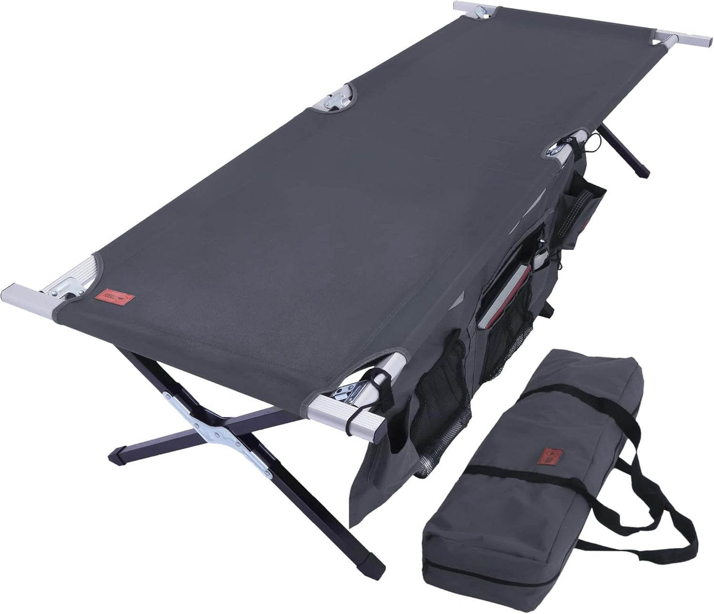 Tough Outdoors Oversized Camping Cot for Adults - Durable & Heavy Duty