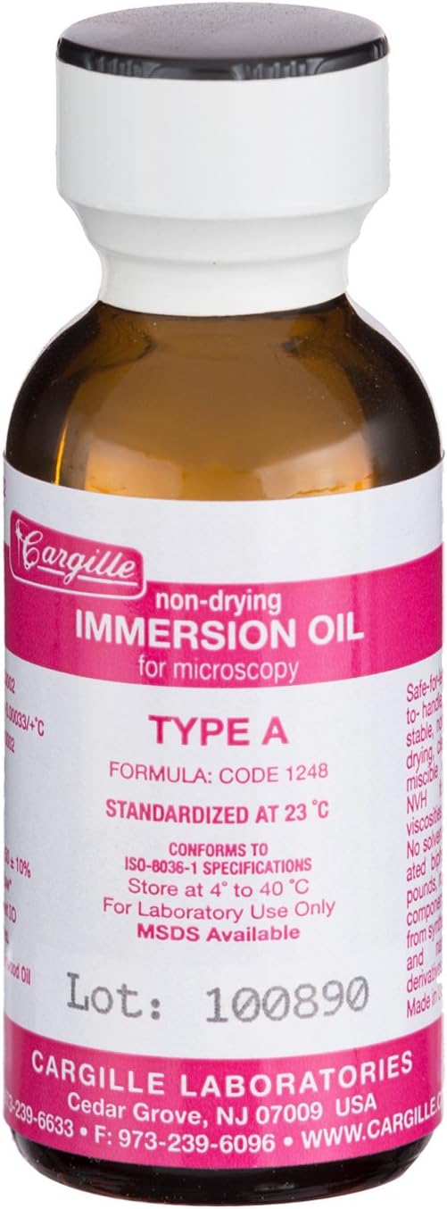 AmScope ML-A-1 Microscope Immersion Oil for Optimal Clarity