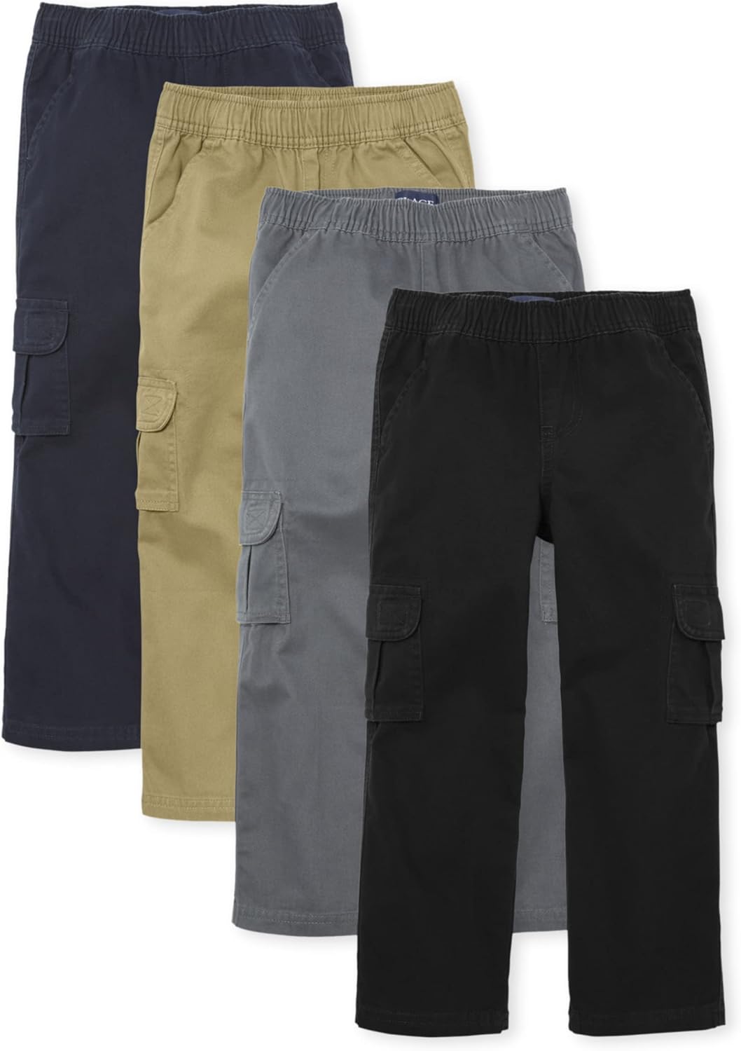 Boys Cargo Pants Multipack - Soft Cotton Twill Fabric