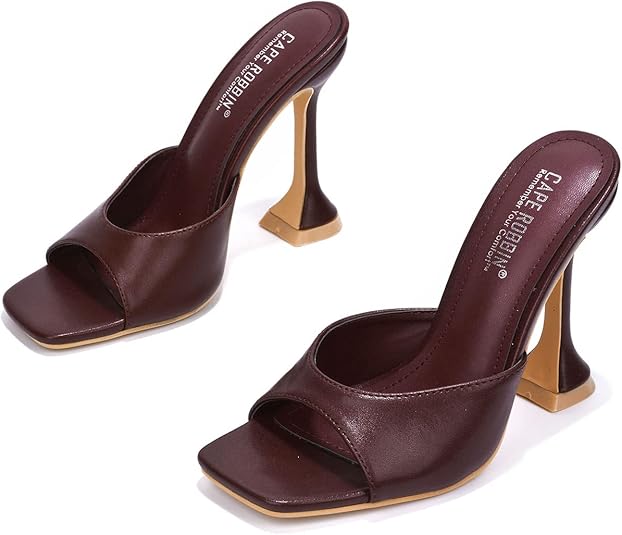 Cape Robbin Lithe Sexy High Heels for Women with Open Toe Design