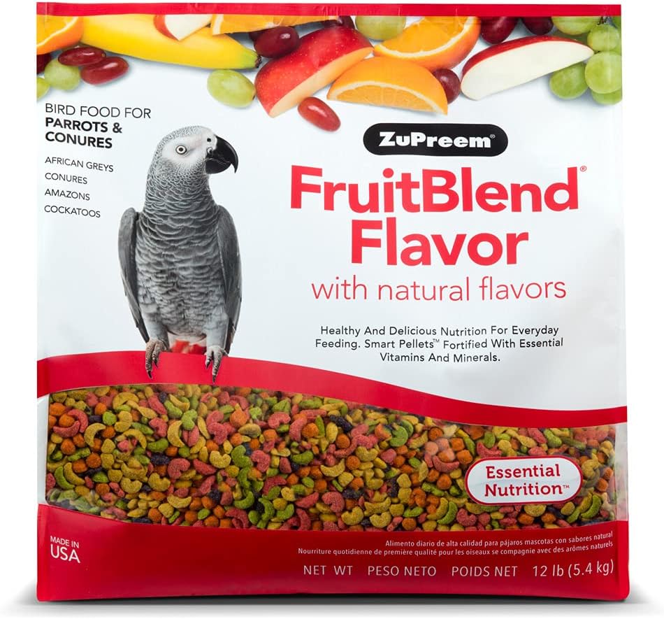 Zupreem Fruitblend Flavor 12 Lb - Essential Nutrition for Birds