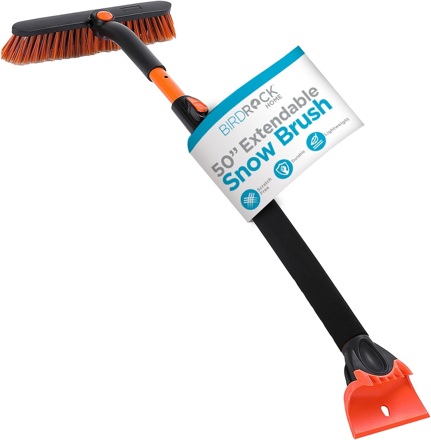 BIRDROCK HOME Snow Moover Extendable Car Brush and Ice Scraper