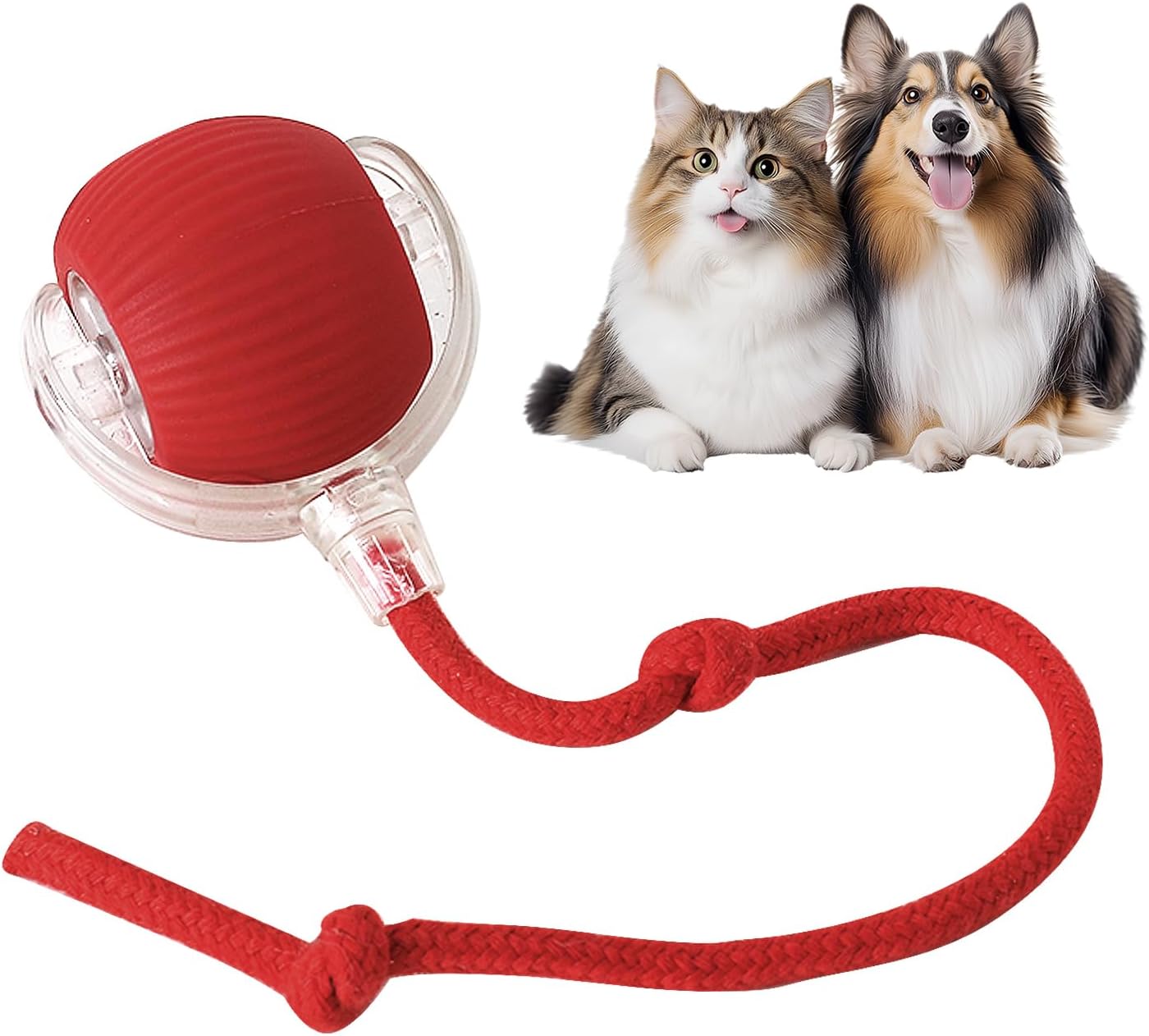 Interactive Smart Rolling Ball Toy for Pets - Rechargeable