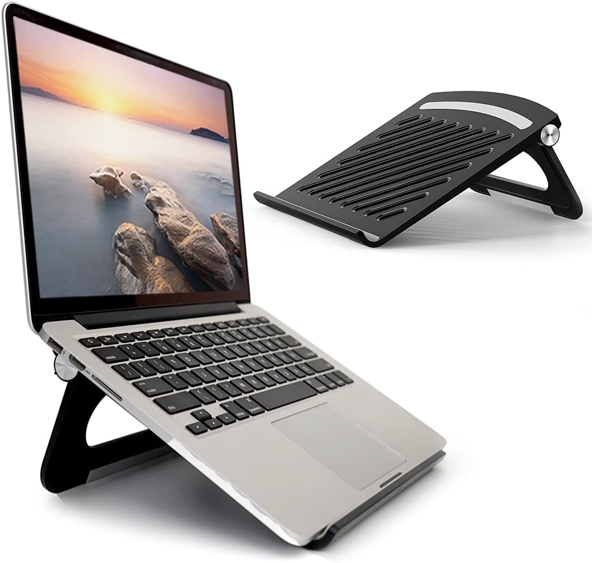 Stable Foldable Laptop Stand - Ergonomic Desk Holder