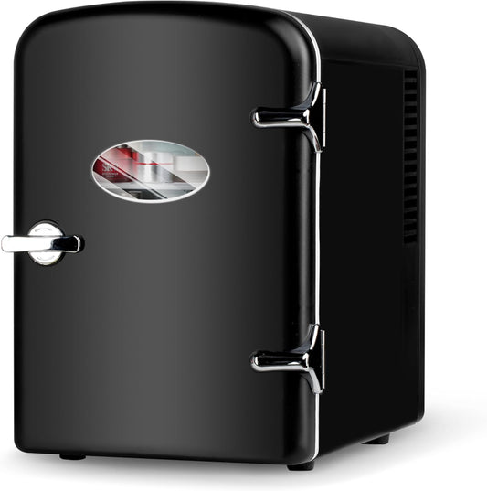 Portable Mini Fridge for Drinks and Food - Compact 4 Liter Cooler