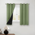 BGment Short 100% Blackout Curtains 54in Length - Energy Saving Green