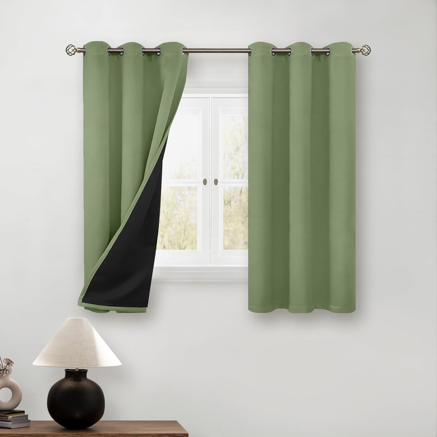 BGment Short Blackout Curtains for Bedroom, Energy Efficient Design