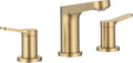KRAUS Indy Widespread Bathroom Faucet in Spot-Free Brass Finish