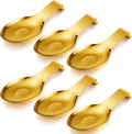 Stainless Steel Spoon Rest Set - 6 Pcs Heavy Duty Utensil Holders
