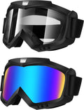 Lievermo Dirt Bike Goggles 2 Pack - Versatile Protection for Riding