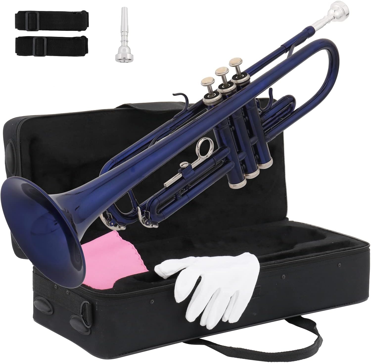 Ktaxon Bb Standard Trumpet for Beginners with Hard Case